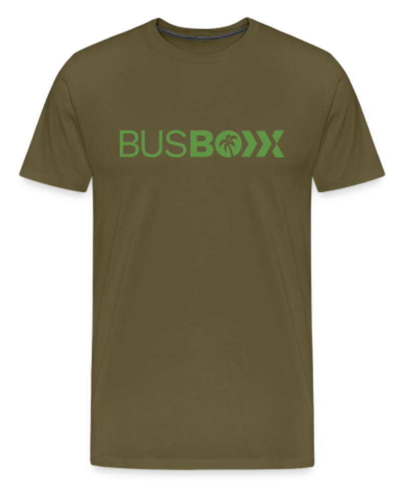 Bus-Boxx Logo Männer Premium T-Shirt Khaki
