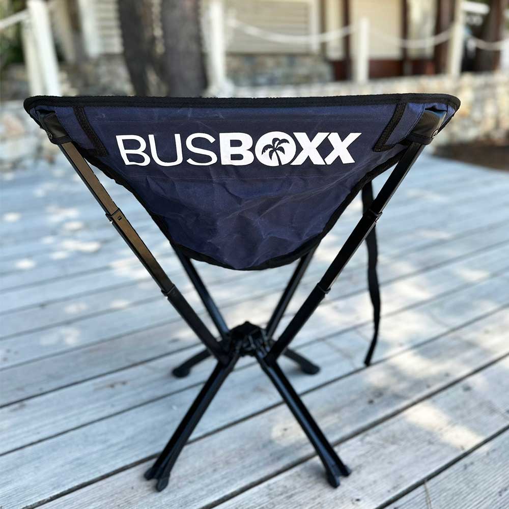 BusBoxx Faltstuhl blau hinten