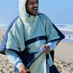 Trooper Outdoor Premium Poncho-Decke Ocean Navy/ Cameo Green