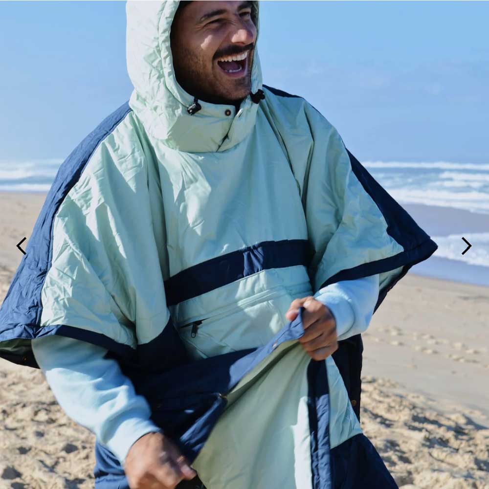 Trooper Outdoor Premium Poncho Decke ocean navy cameon green